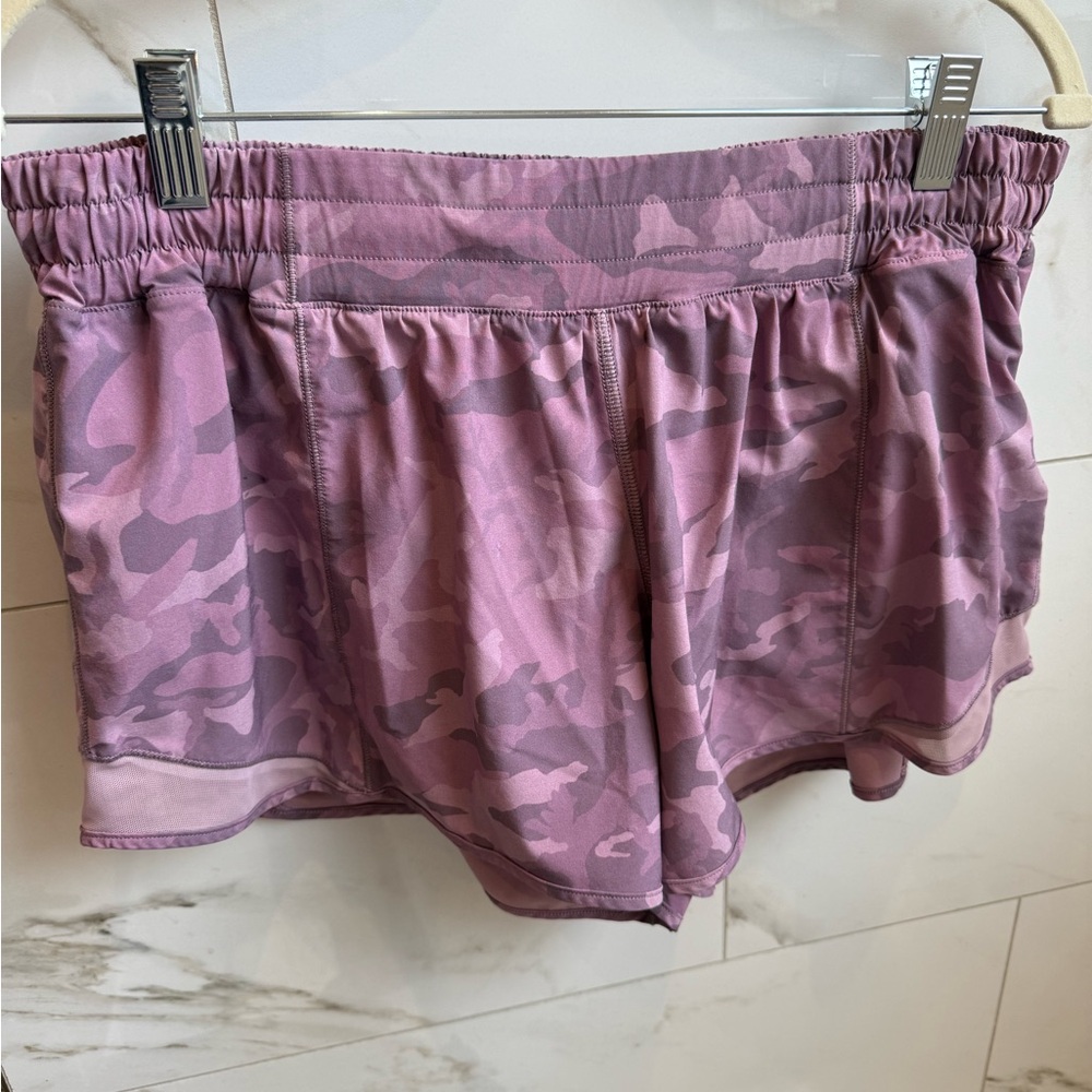 Lululemon Athletica Lavender Camo Shorts